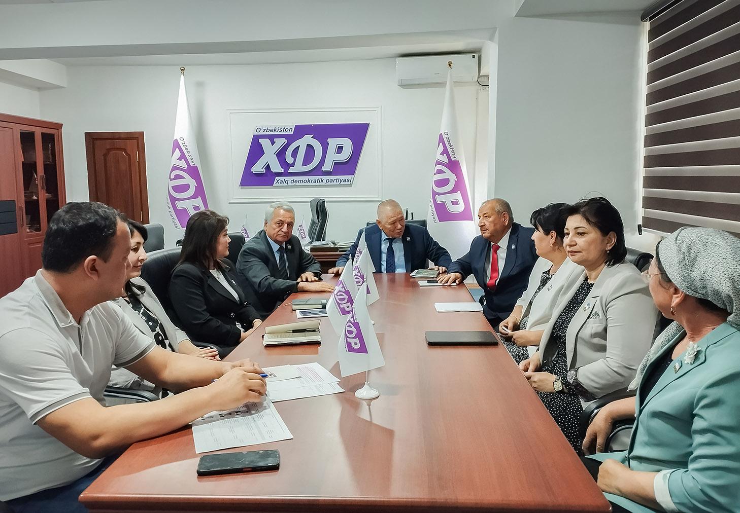 Partiya guruhi yig‘ilishida 4 oylik reyting ko‘rib chiqildi