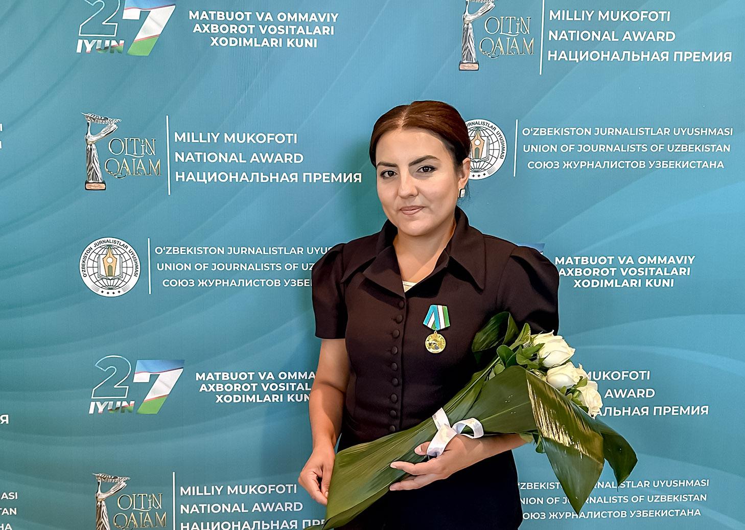 Partiyamiz faoli davlat mukofoti bilan taqdirlandi