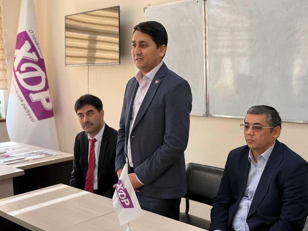 Sharqshunoslik universitetida Oʻzbekiston Xalq demokratik partiyasining maxsus xonasi ochildi