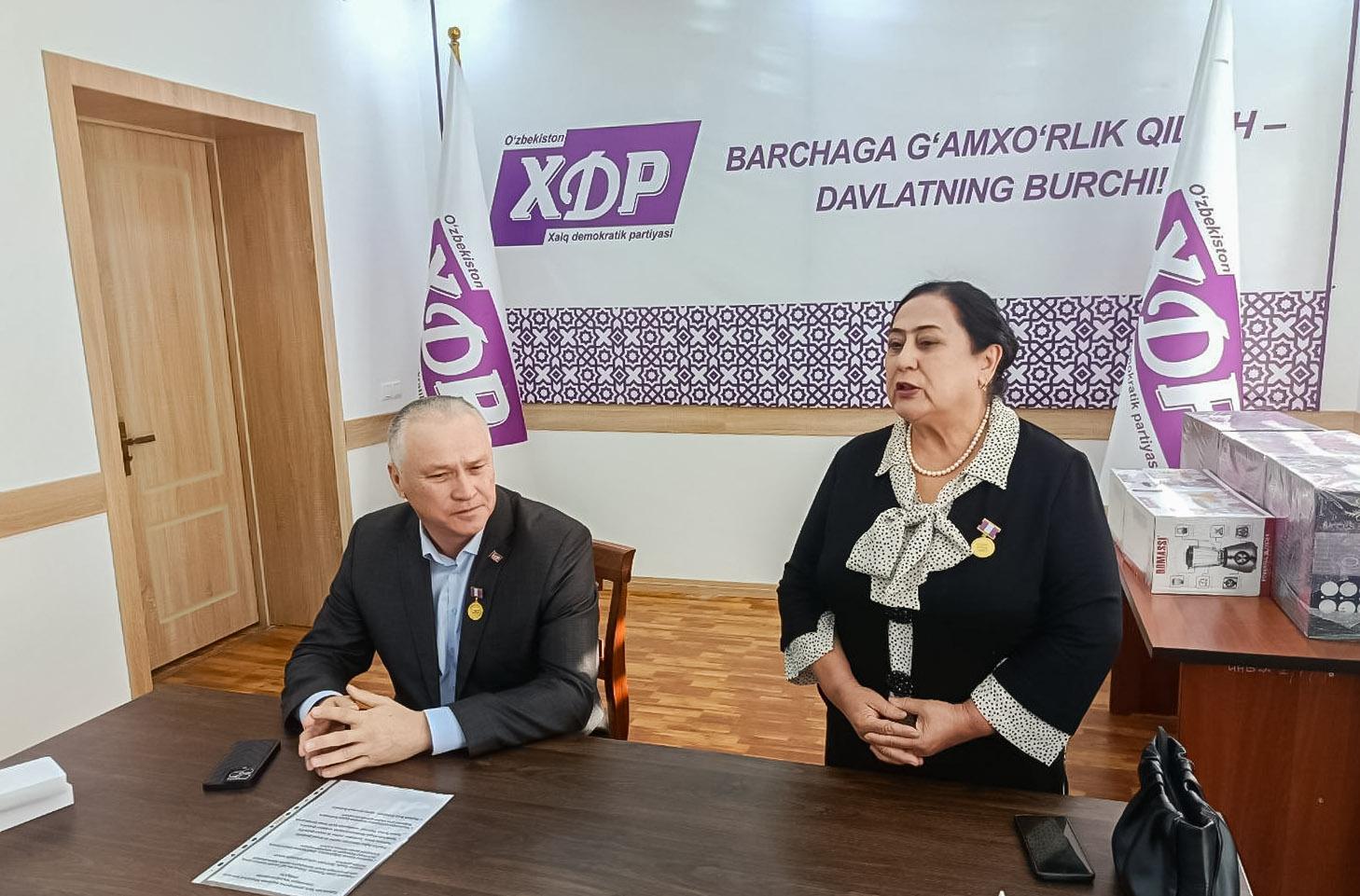 Partiya kuni munosabati bilan qashqadaryolik fidoyilarimiz faoliyati e’tirof etildi