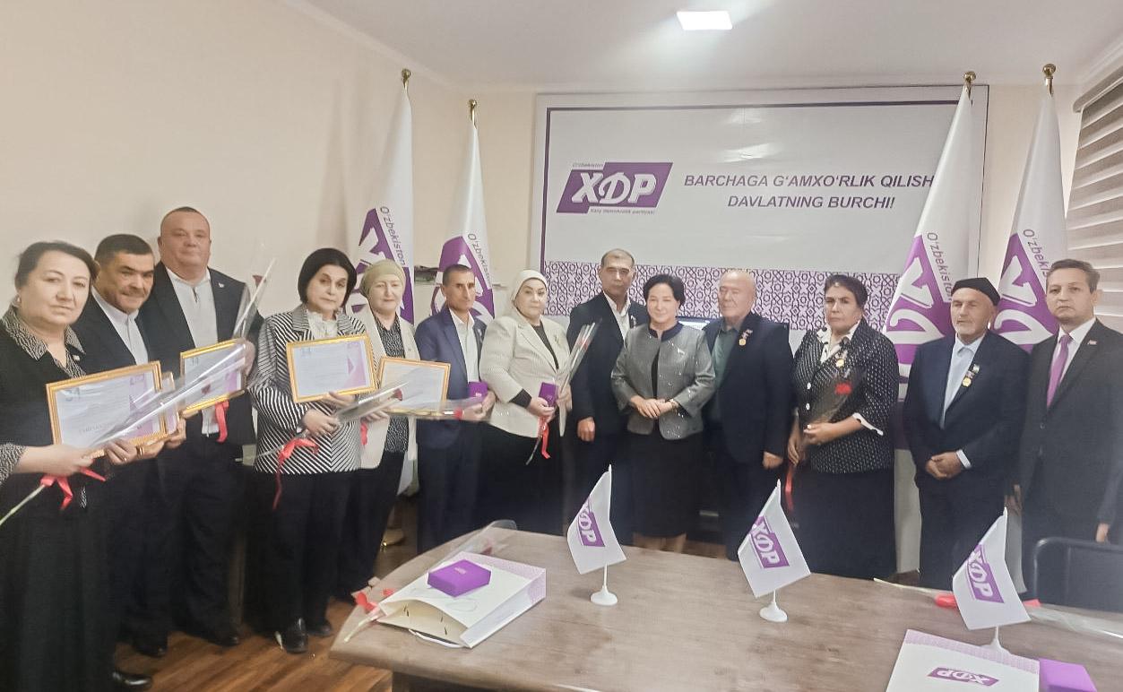 Toshkent viloyatida ham partiyamizning 34 yilligi nishonlandi