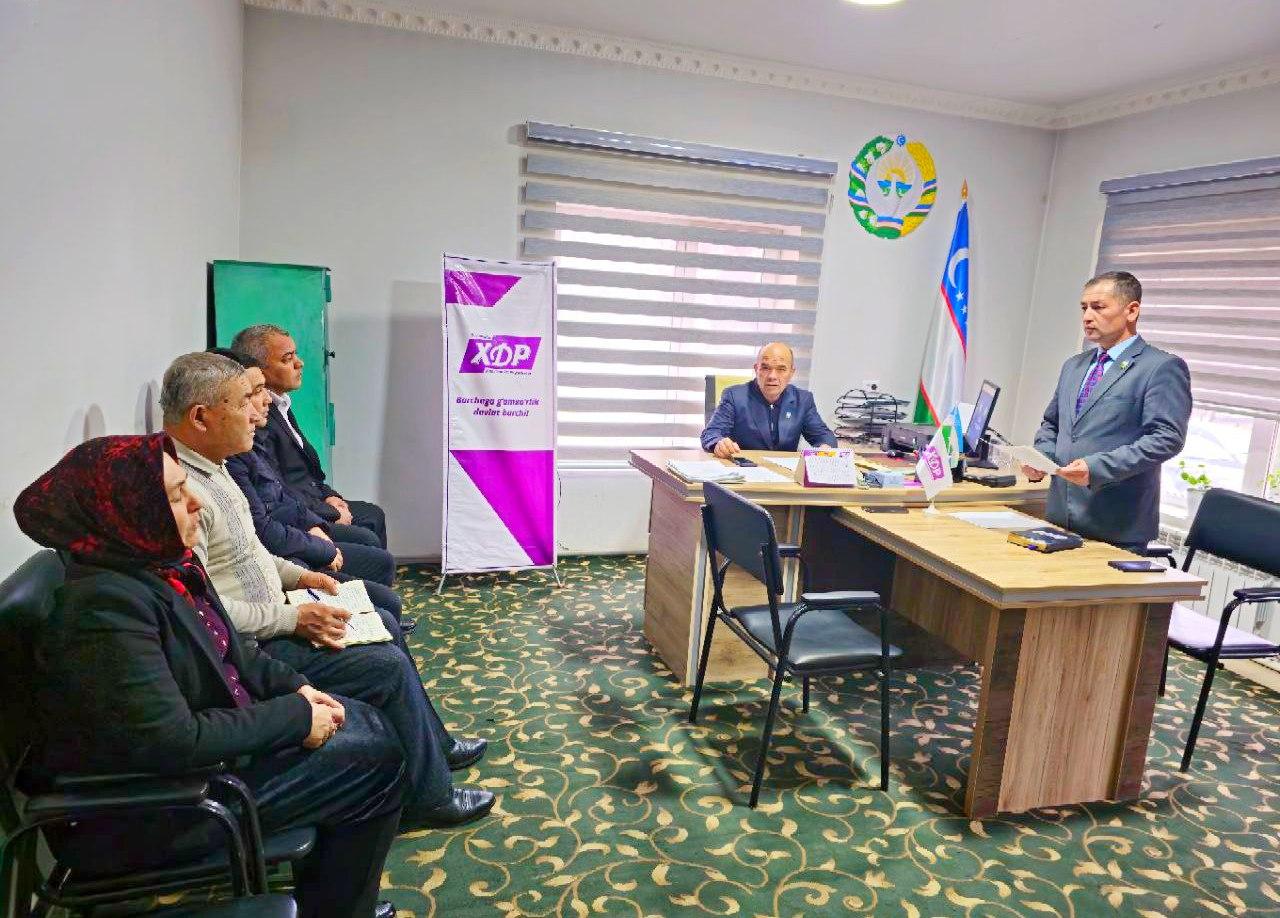 Namangan tumanida partiya guruhi faoliyati tanqidiy tahlil qilindi