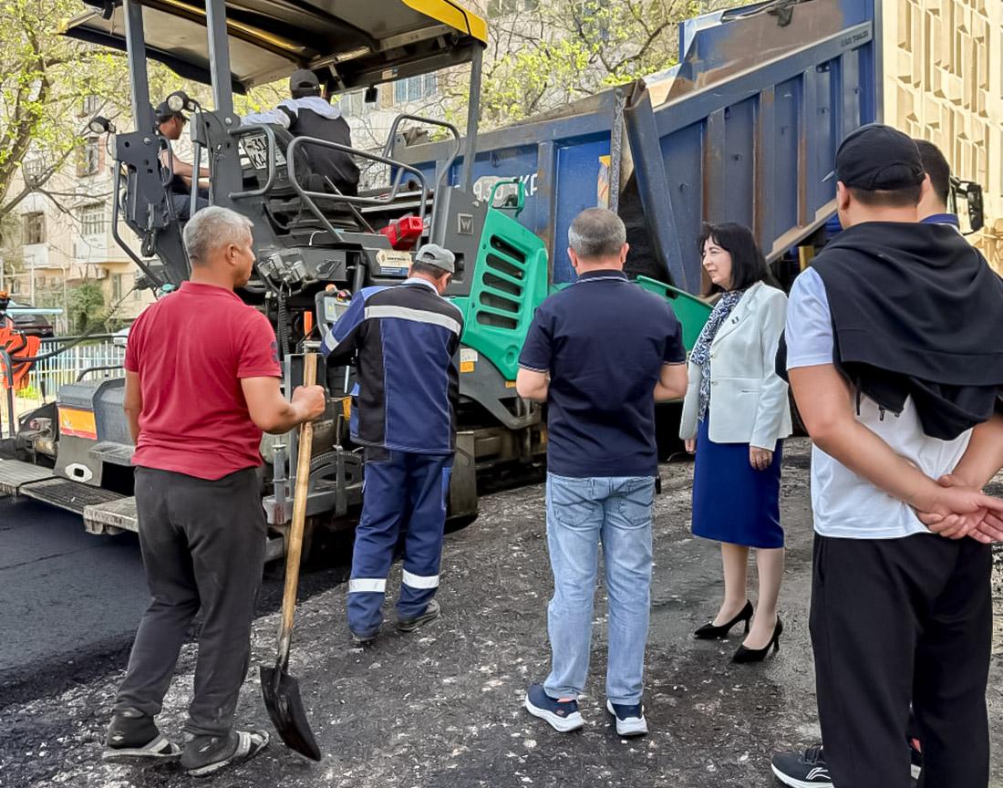 Deputat so‘rovi asosida ichki yo‘llar ta’mirlandi