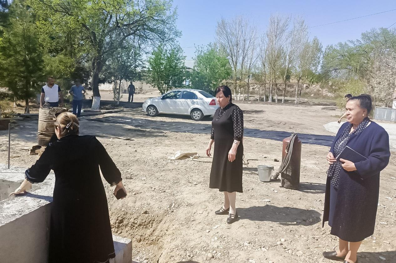 Deputat poliklinika qurilishini ko‘zdan kechirdi