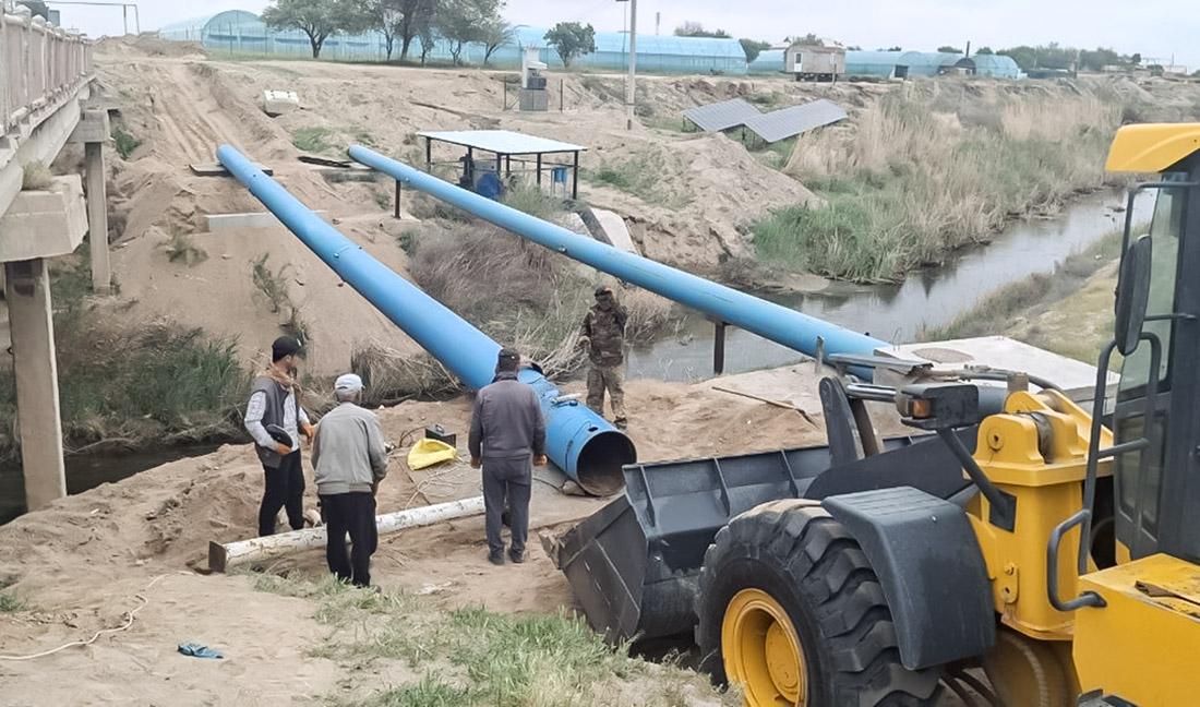 Termiz tumanida infratuzilma loyihalari ijrosi o‘rganildi