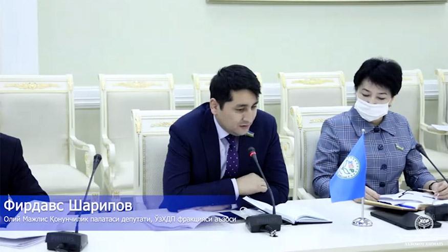 Депутат Фирдавс Шарипов: "Ўзгаришлар бўляпти, лекин, барибир, ёшлар иш тополмай қийналяпти"(видео)