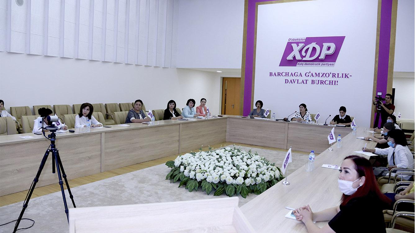 “Хотин-қизларнинг сайлов жараёнларида иштирокини кенгайтириш ҳамда Президентликка бўлажак номзодни қўллаб-қувватлаш”