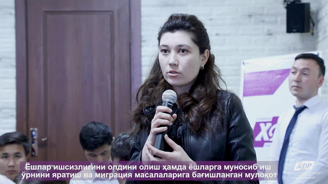 Ёшларни ўйлантираётган муаммолар юзасидан саволлар берилди(видео)