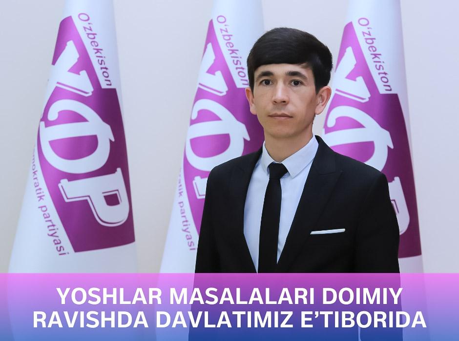 Yoshlar faolligiga erishamiz