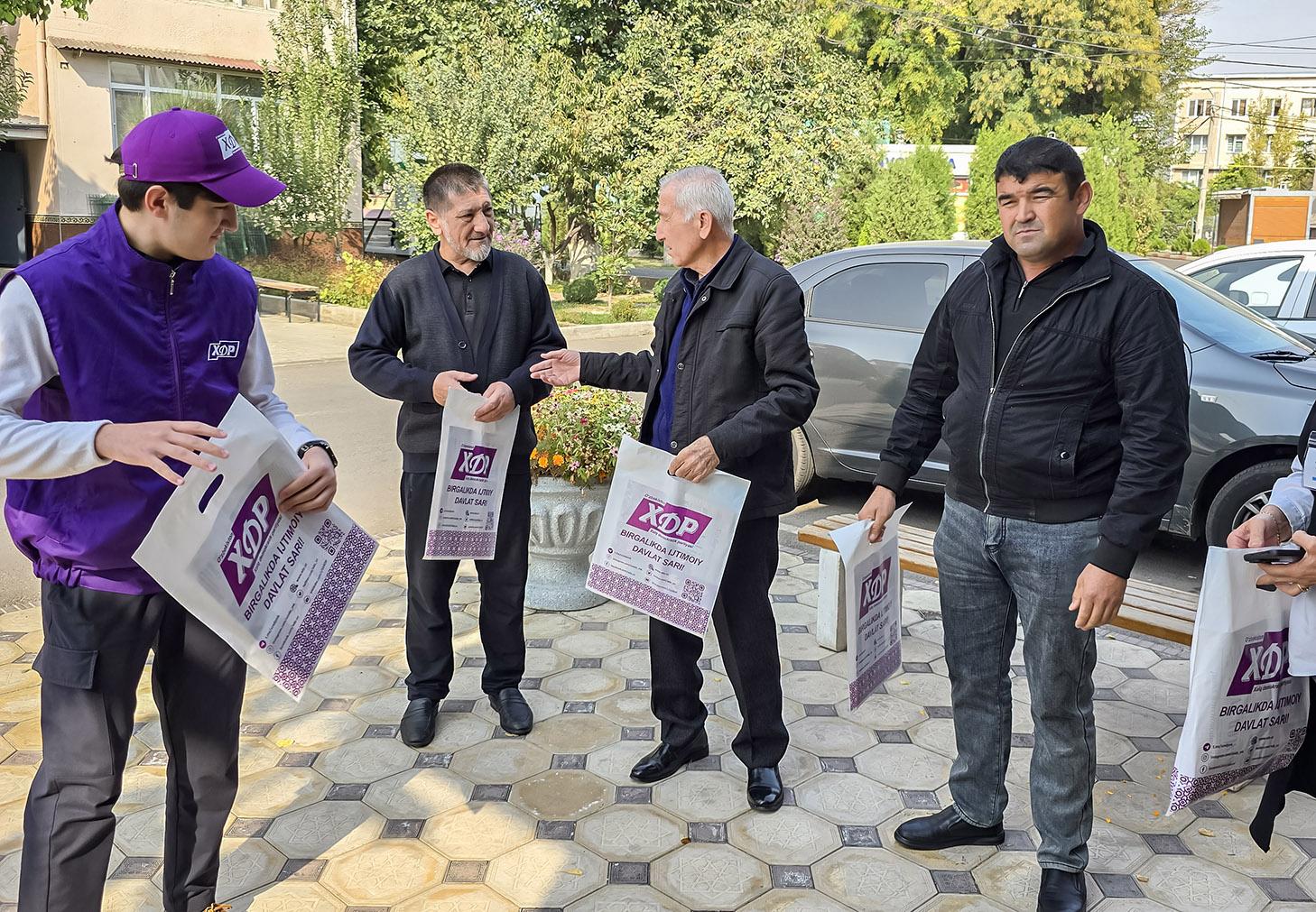 Eng muhim g‘oya va tashabbuslar saylovchilarga tushuntirilmoqda