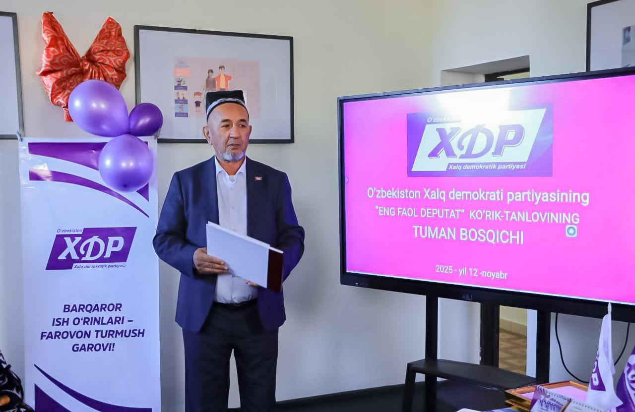 Бахмалнинг энг фаол депутати аниқланди