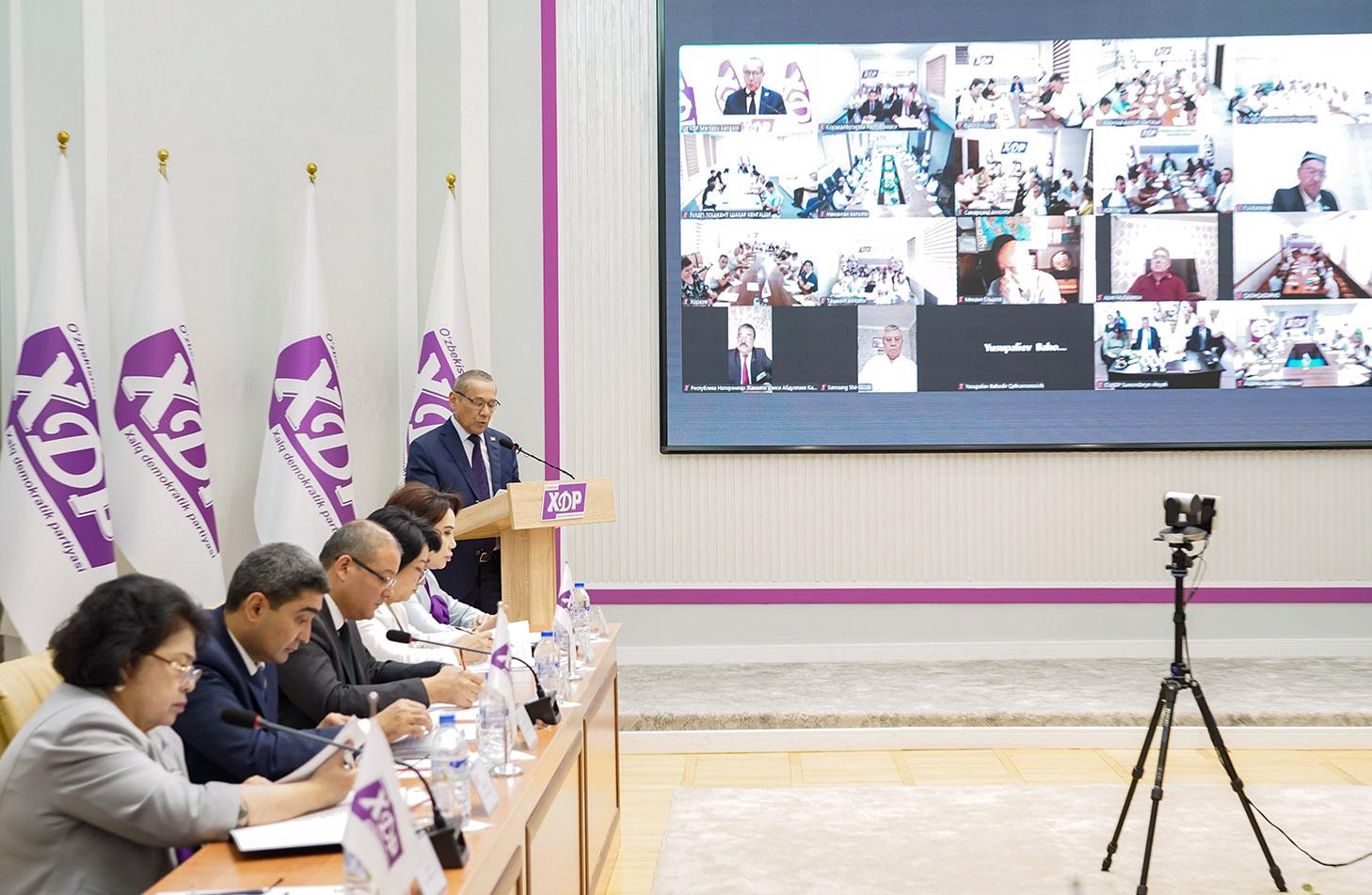 O‘zXDP Markaziy Kengashining III Plenumi bo‘lib o‘tdi