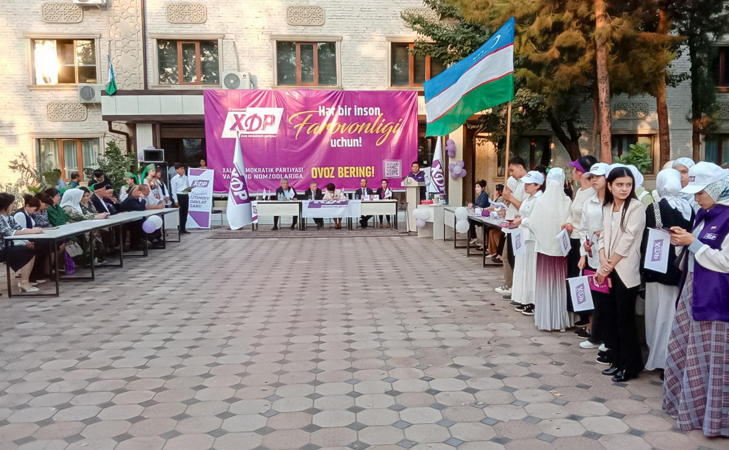 Candidates face voters in Tashkent region