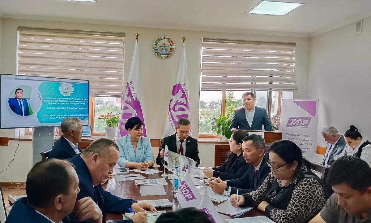 Toshkent viloyatidagi “bog‘cha”larda aniqlangan muammolar ishchi guruh yig‘ilishida ko‘rib chiqildi