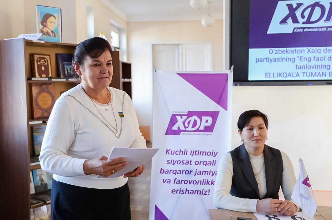 Элликқалъада “Энг фаол депутат” кўрик-танлови ўтказилди