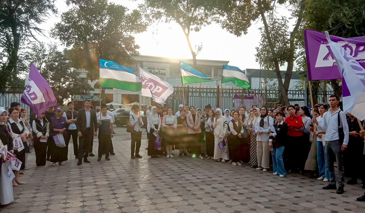 Candidates face voters in Tashkent region