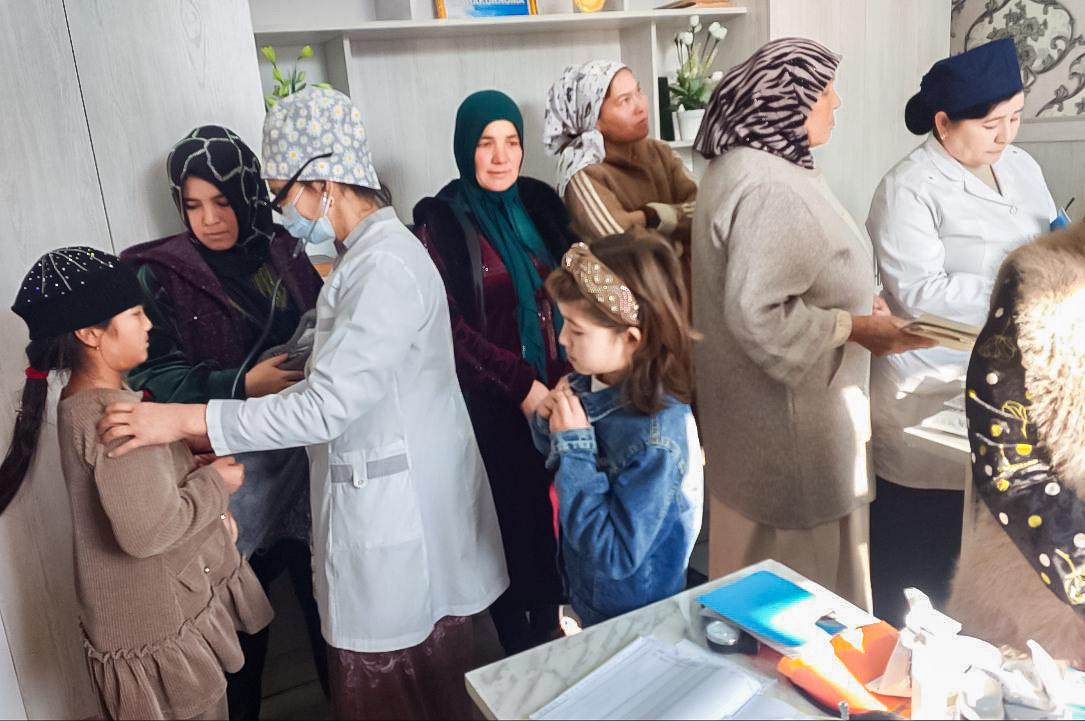 Paxtaobodda ehtiyojmand aholi bepul tibbiy ko‘rikdan o‘tkazildi