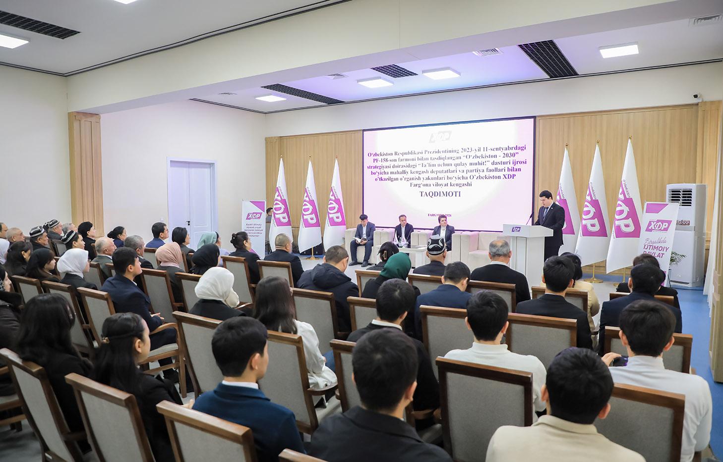 Farg‘ona viloyatidagi maktablarning ichimlik suvi ta’minoti va sanitariya-gigiyena infratuzilmasi muhokama qilindi