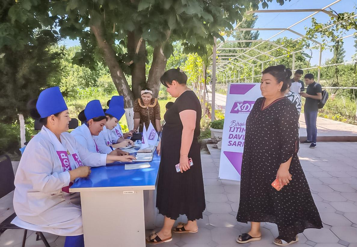 Xotin-qizlarga bepul tibbiy ko‘rik tashkil etildi