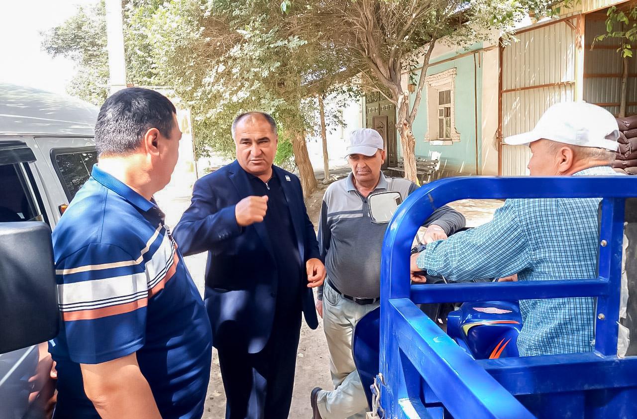 Deputat Merganovulda bandlik va kambag‘allikni qisqartirish dasturlari ijrosini o‘rgandi