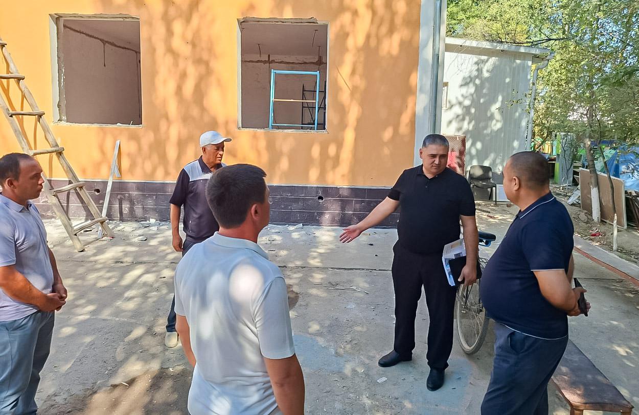 Қурилиш ишлари суст олиб борилаётган мактаблар аниқланди
