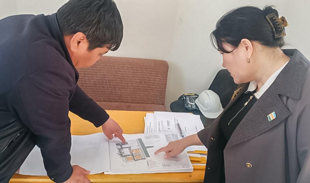 Мактабгача таълим ташкилотининг қурилиши депутат назоратида