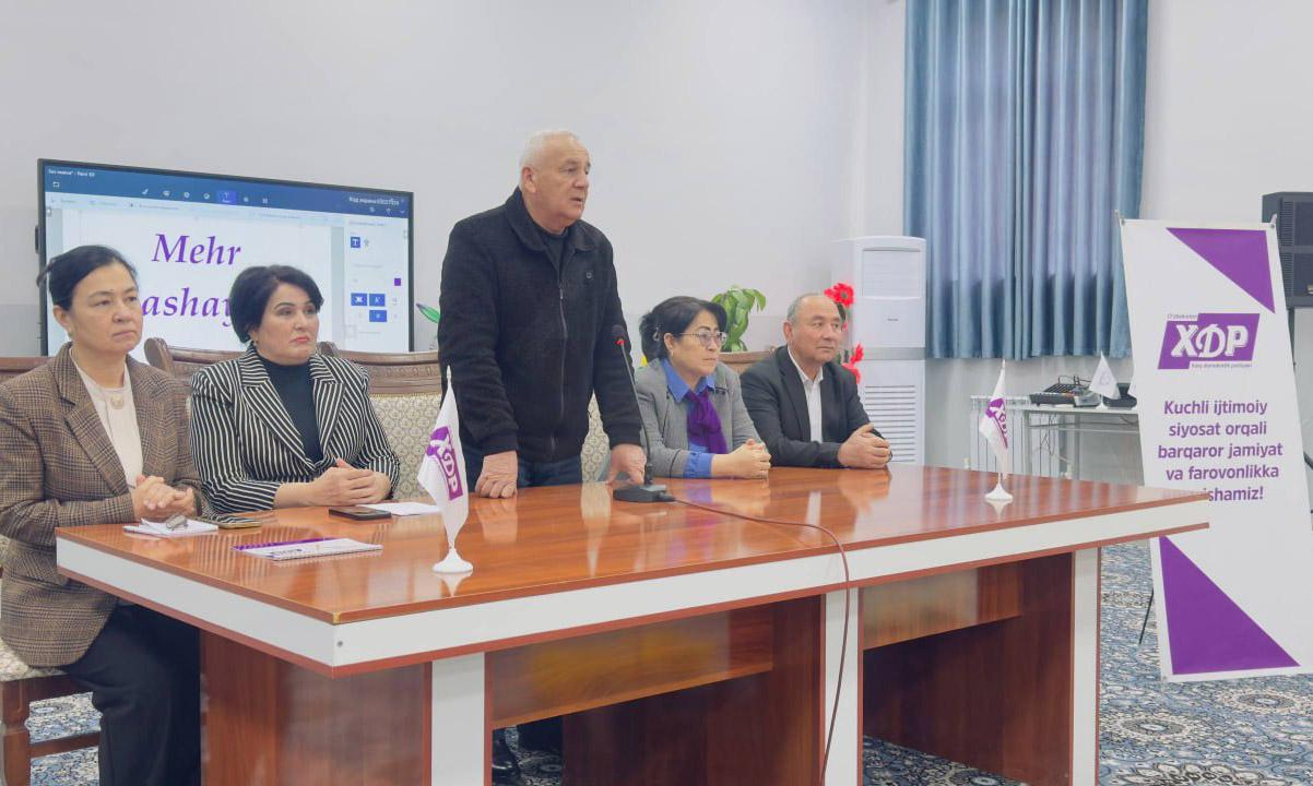 “Меҳр улашайлик” лойиҳаси доирасида хайрия тадбири ўтказилди