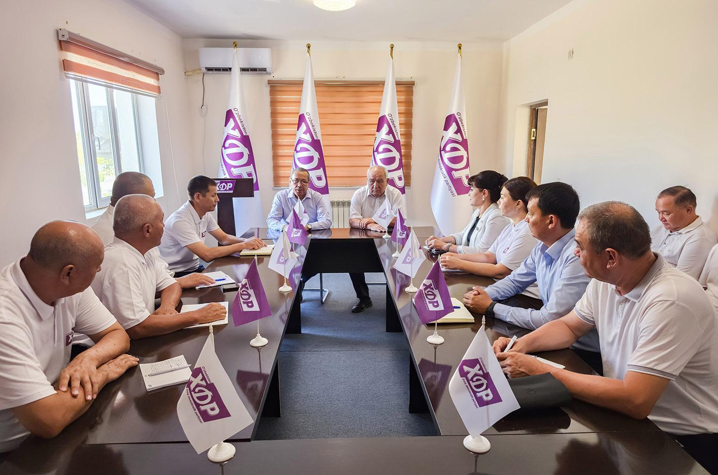 O‘zXDP fraksiyasi rahbarining hududlardagi uchrashuvlari davom etmoqda