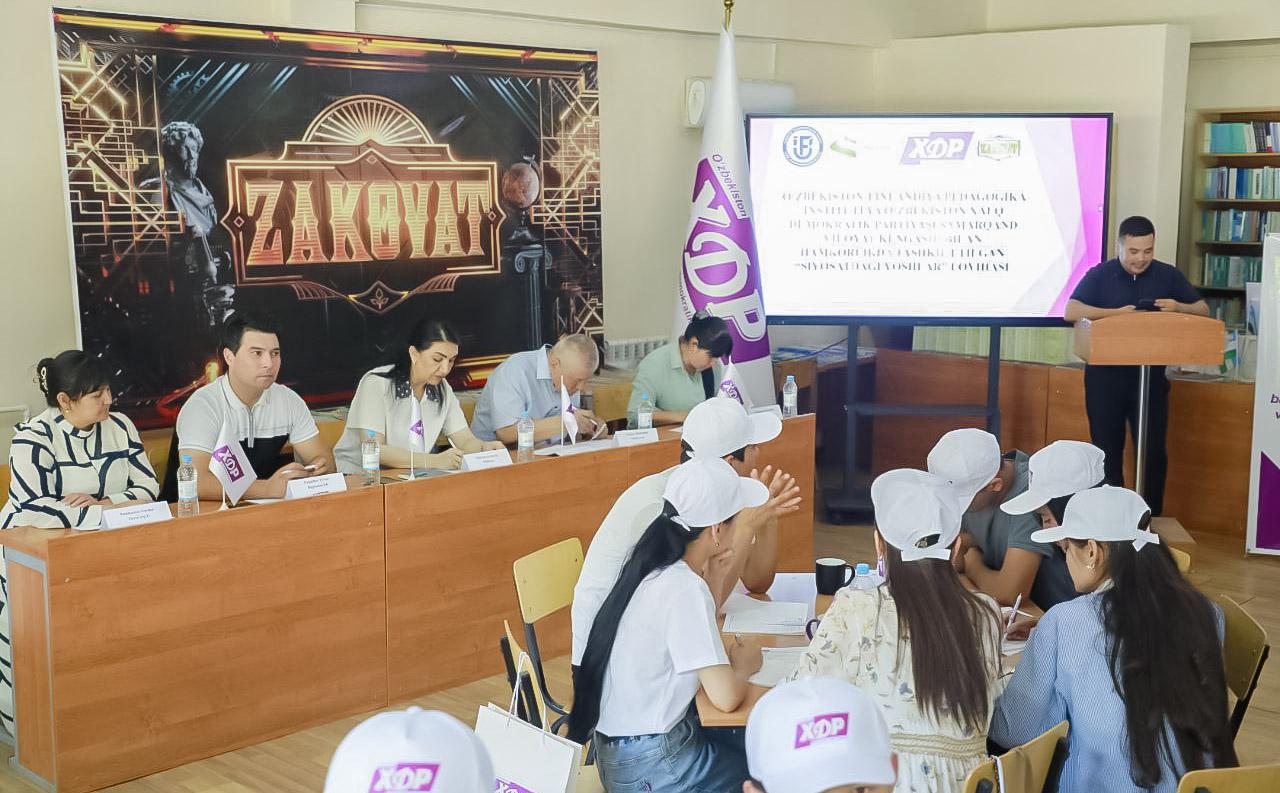 Yoshlarning siyosiy faolligini oshirishga xizmat qiluvchi loyiha