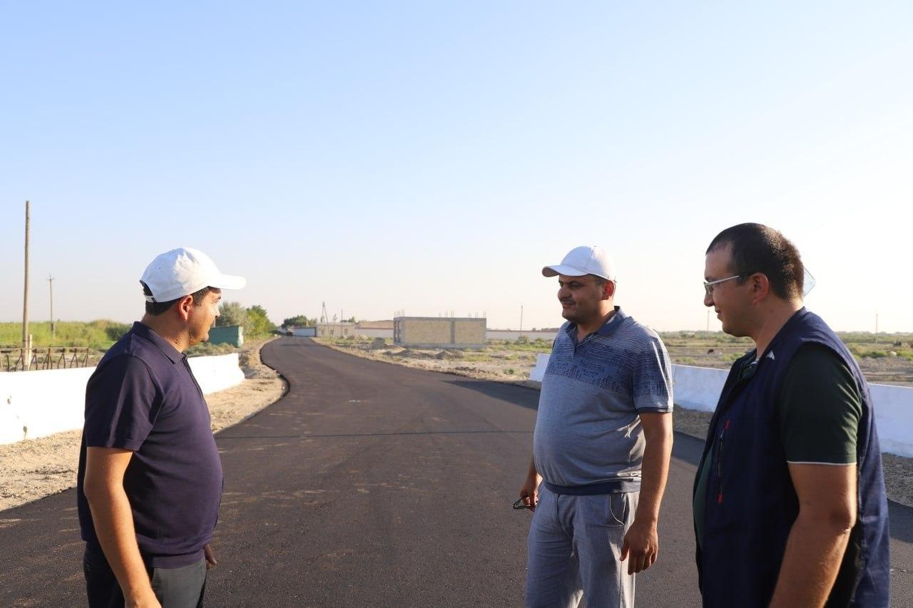 Namgoni mahallasida 1,5 kilometr ichki yo‘l asfaltlashtirildi