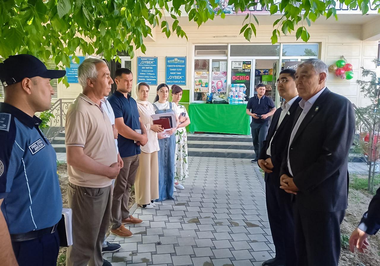Parkentda manzilli o‘rganish o‘tkazildi