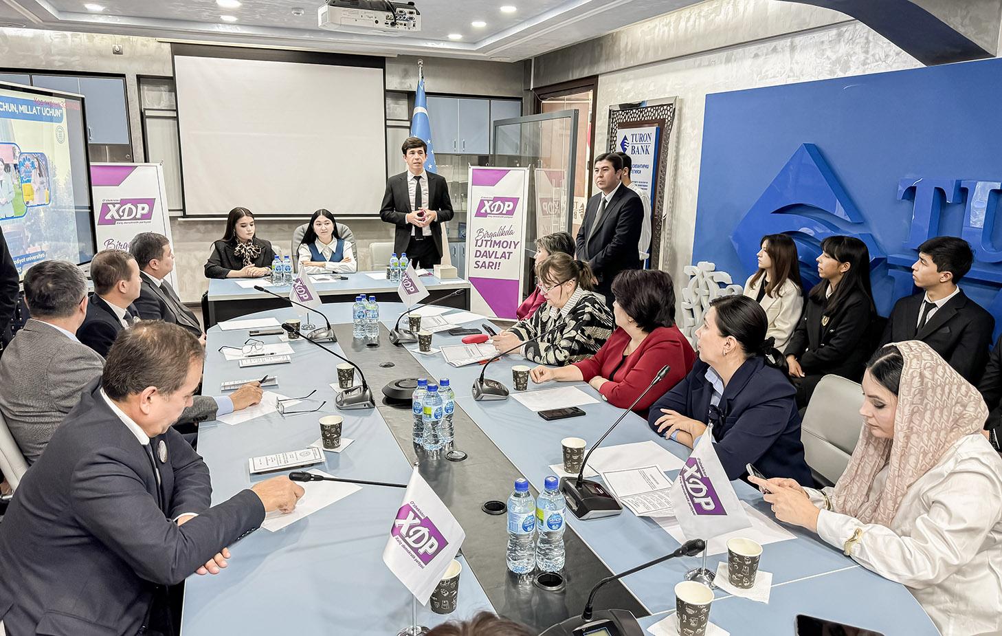 Ёшлардан таклиф ва ташаббуслар олинди